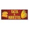 Signmission Tacos & Burritos Banner Concession Stand Food Truck Single Sided B-120-30162 - alternate 1